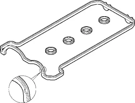 Прокладка клапанної кришки (к-кт) Mercedes Benz M119 (правий) ELRING 475860