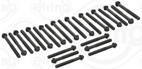 Набір болтів ГБЦ (зовнішній torx) (26шт) RVI MIDLUM, PREMIUM 2 VOLVO 7500, 8500, 8700, 8900, 9400, B6, B7, FE, FE II, FL II, FL III MAZ 200 DEUTZ FAHR 9000, AGROTRON X D7E240-TTCD7.8L06 01.91- ELRING 908350