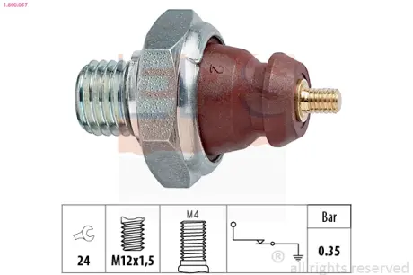 Oil pressure switch. Датчик давления масла EPS 1800057