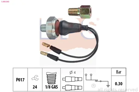Oil pressure switch. Датчик давления масла EPS 1800065