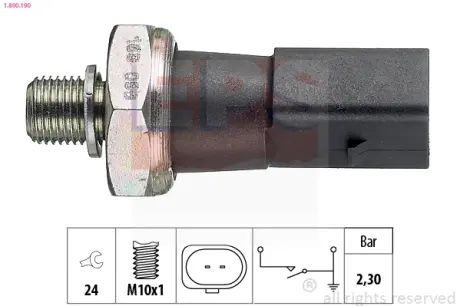 VW датчик тиску мастила AUDI A4,A5/6/7/8,Q7,Touareg EPS 1800190