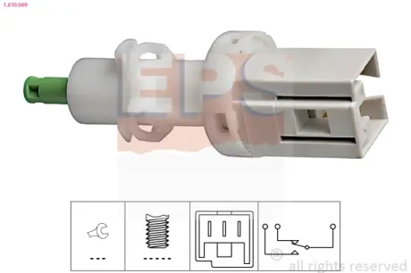 Brake light switch. Выключатель стоп сиганала EPS 1810069