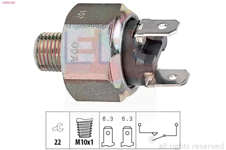 Brake light switch. Выключатель стоп сиганала EPS 1810102