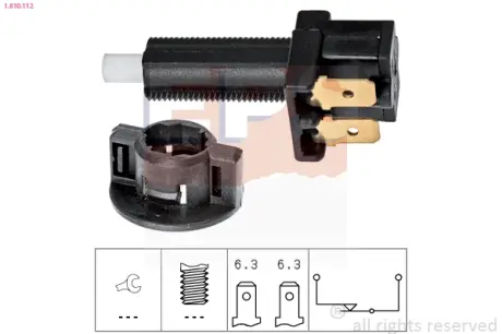 Brake light switch. Выключатель стоп сиганала EPS 1810112