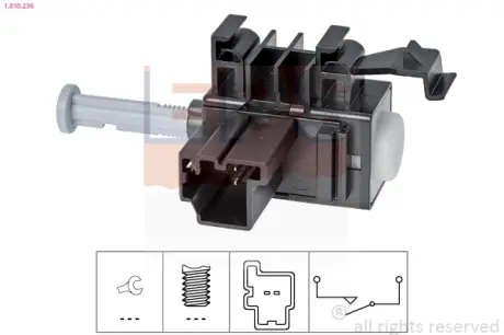 Датчик педалі зчеплення Ford Transit 2,2/2.4/3.2 TDCi 06-14 (чорний) EPS 1810236