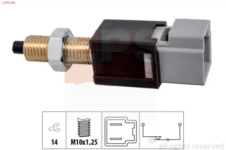 Brake light switch. Выключатель стоп сиганала EPS 1810304