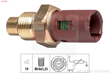 Coolant temperature sensor. Датчик температуры охлаждающей жидкости EPS 1830094