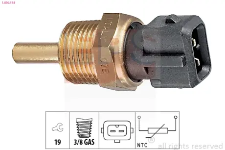 Coolant temperature sensor. Датчик температуры охлаждающей жидкости EPS 1830144