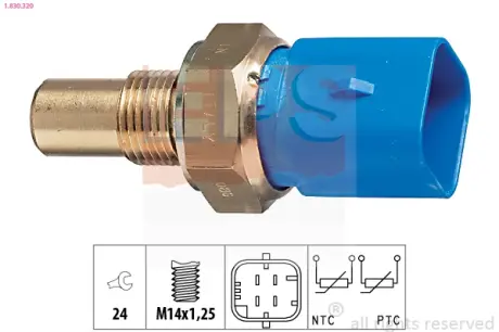 Coolant temperature sensor. Датчик температуры охлаждающей жидкости EPS 1830320