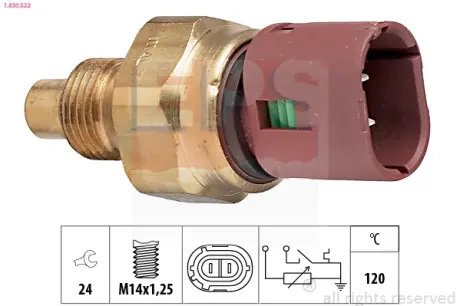 Coolant temperature sensor. Датчик температуры охлаждающей жидкости EPS 1830522
