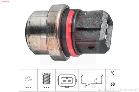 Coolant warning lamp temperature switch. Датчик сигнальной лампы охлаждающей жидкости EPS 1840075