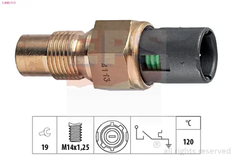 Coolant warning lamp temperature switch. Датчик сигнальной лампы охлаждающей жидкости EPS 1840113