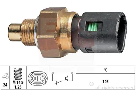 Coolant warning lamp temperature switch. Датчик сигнальной лампы охлаждающей жидкости EPS 1840126
