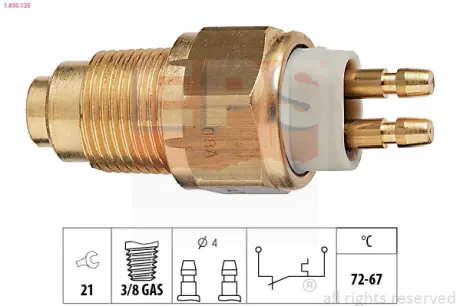 MAZDA датчик вкл. вентилятора 626/929/MX-6 EPS 1850125