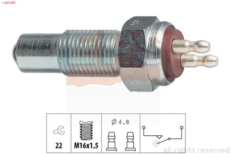 Reverse light switch. Выключатель фонаря заднего хода EPS 1860006