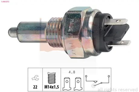Reverse light switch. Выключатель фонаря заднего хода EPS 1860015