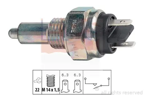 Reverse light switch. Выключатель фонаря заднего хода EPS 1860044