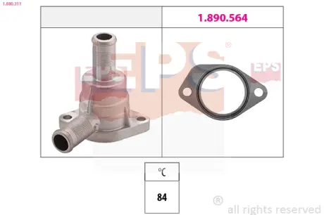 PEUGEOT термостат (Made in Italy!) Jumper,Boxer 2.5D/TD 84 EPS 1880311