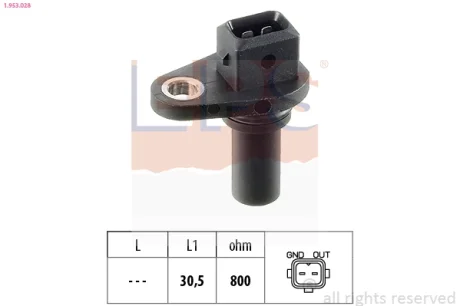 Датчик швидкості обертання валу АКПП VW Caddy II 1.6 95-00/T4 1.9D-2.8VR6 90-03 EPS 1953028