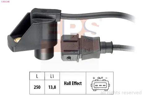 OPEL датчик обертів двигуна Omega B 2.5/3.0 94-,Sintra,Saab EPS 1953245