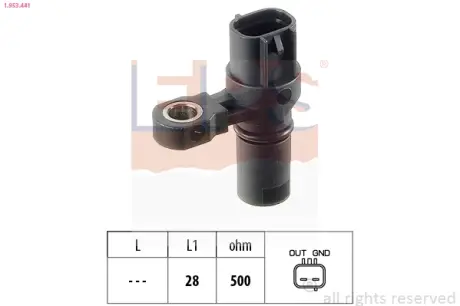 OPEL датчик обертів АКПП Astra F/G/H, Corsa, Zafira. EPS 1953441