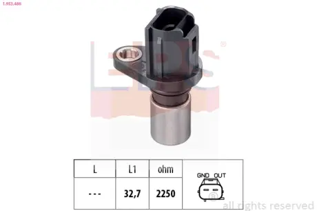 TOYOTA датчик обертів двигуна Yaris 1.3 05- EPS 1953486
