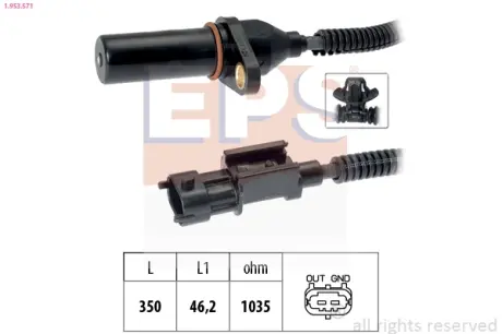Датчик положення колінвалу Kia Ceed/Hyundai Accent/i30 1.4-2.0 07- EPS 1953571