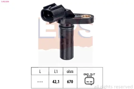 HYUNDAI Датчик обертів АКПП TERRACAN (HP) 2.5 TD 01-06, LEXUS IS I (_E1_) 200 99-05, TOYOTA AURIS 1.6 07- EPS 1953636