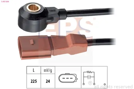 Ignition knock sensor. Датчик детонации EPS 1957036