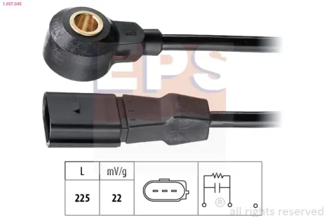 Ignition knock sensor. Датчик детонации EPS 1957045