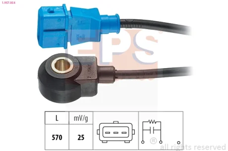 Датчик детонації VW Passat/Golf/Audi 100/A6 1.6-5.4 84-05 EPS 1957054
