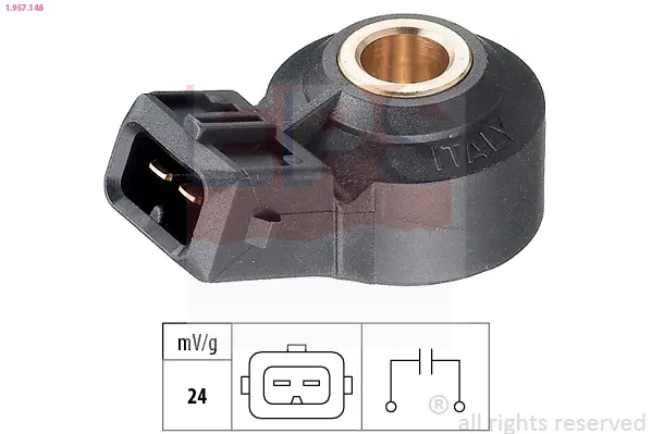 Ignition knock sensor. Датчик детонации EPS 1957148 (фото 1)