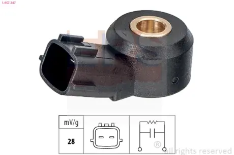 Ignition knock sensor. Датчик детонации EPS 1957247