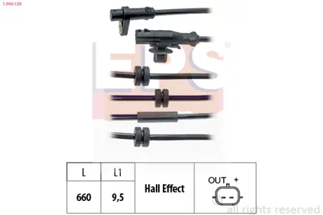 FORD Датчик ABS B-MAX 1.0-1.6 12- EPS 1960126