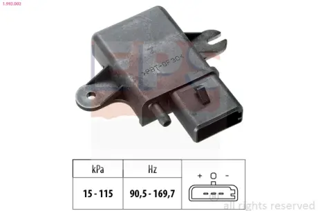 FORD датчик тиску в впускному колекторі Fiesta II,III,Scorpio,Transit EPS 1993002