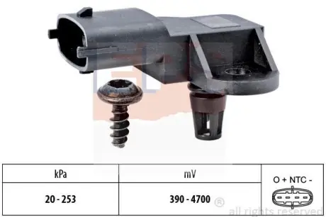 Intake manifold pressure sensor. Датчик абсолютного давления, впуск  EPS 1993176