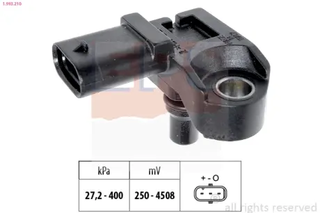 Intake manifold pressure sensor. Датчик абсолютного давления, впуск  EPS 1993210