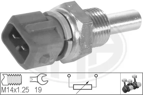 Coolant temperature sensor. Датчик температуры охлаждающей жидкости ERA 330134