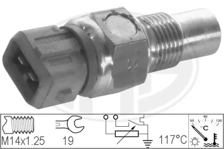 Coolant temperature sensor. Датчик температуры охлаждающей жидкости ERA 330154