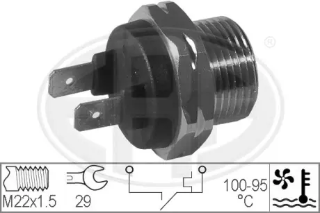 Radiator fan temperature switch. Датчик температуры вентилятора охлаждающей жидкости ERA 330168