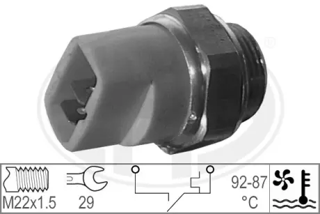 Radiator fan temperature switch. Датчик температуры вентилятора охлаждающей жидкости ERA 330175