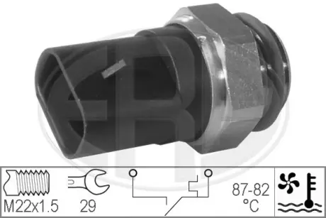 Radiator fan temperature switch. Датчик температуры вентилятора охлаждающей жидкости ERA 330197