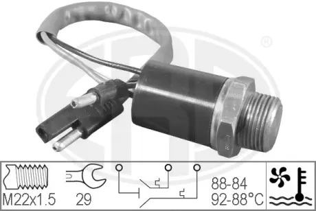 Radiator fan temperature switch. Датчик температуры вентилятора охлаждающей жидкости ERA 330201