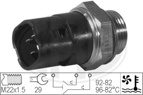 Radiator fan temperature switch. Датчик температуры вентилятора охлаждающей жидкости ERA 330214