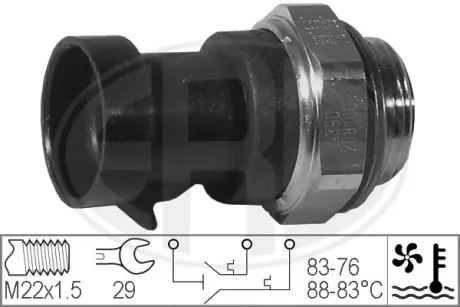 Radiator fan temperature switch. Датчик температуры вентилятора охлаждающей жидкости ERA 330221