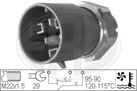 Radiator fan temperature switch. Датчик температуры вентилятора охлаждающей жидкости ERA 330223