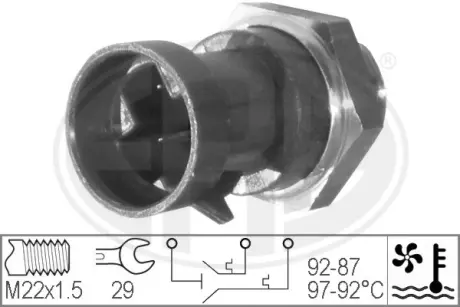 Radiator fan temperature switch. Датчик температуры вентилятора охлаждающей жидкости ERA 330228