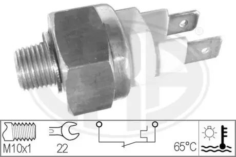 Coolant warning lamp temperature switch. Датчик сигнальной лампы охлаждающей жидкости ERA 330285
