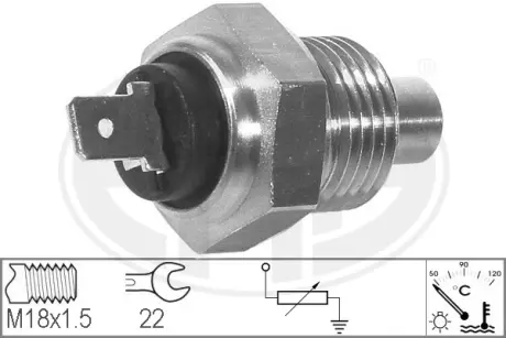 Coolant temperature sensor. Датчик температуры охлаждающей жидкости ERA 330531