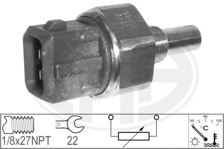 Coolant temperature sensor. Датчик температуры охлаждающей жидкости ERA 330587